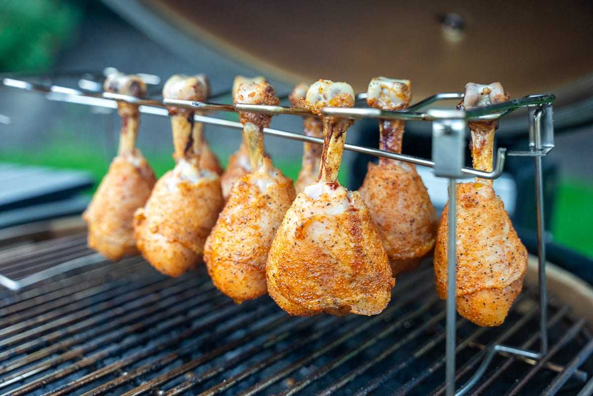 Grill the chicken lollipops before applying the sauce